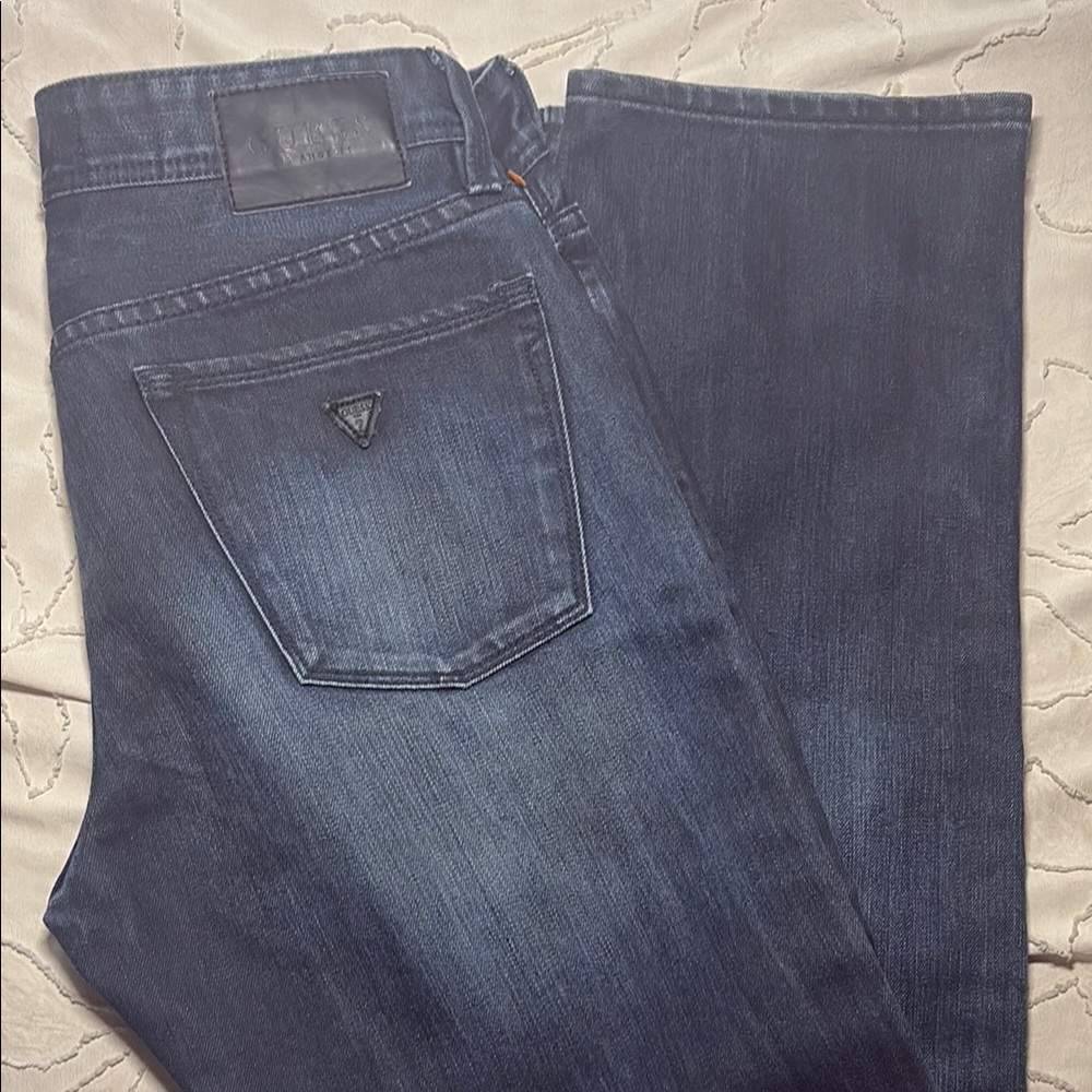 Guess Blue Straight Jeans Classic Style
